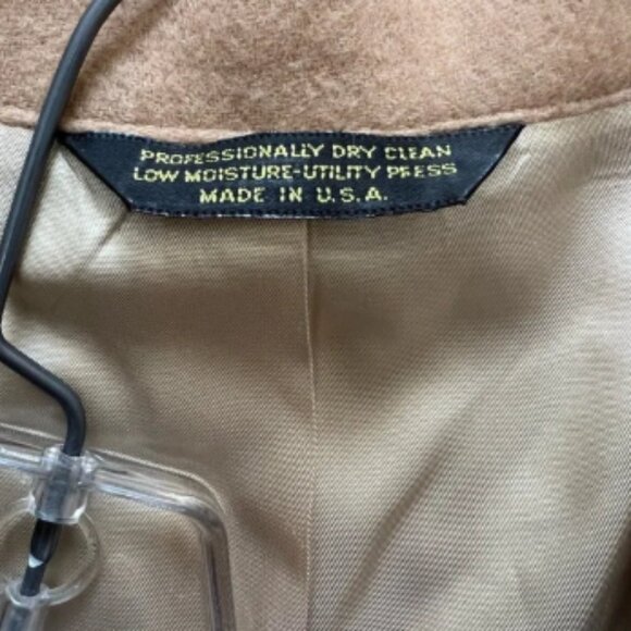 100% Real Camel hair coat/‎ blazer in beige color. Sz XL - Picture 11 of 13